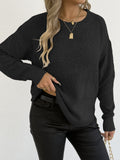 Women's quilted fleece machine knitted sweater