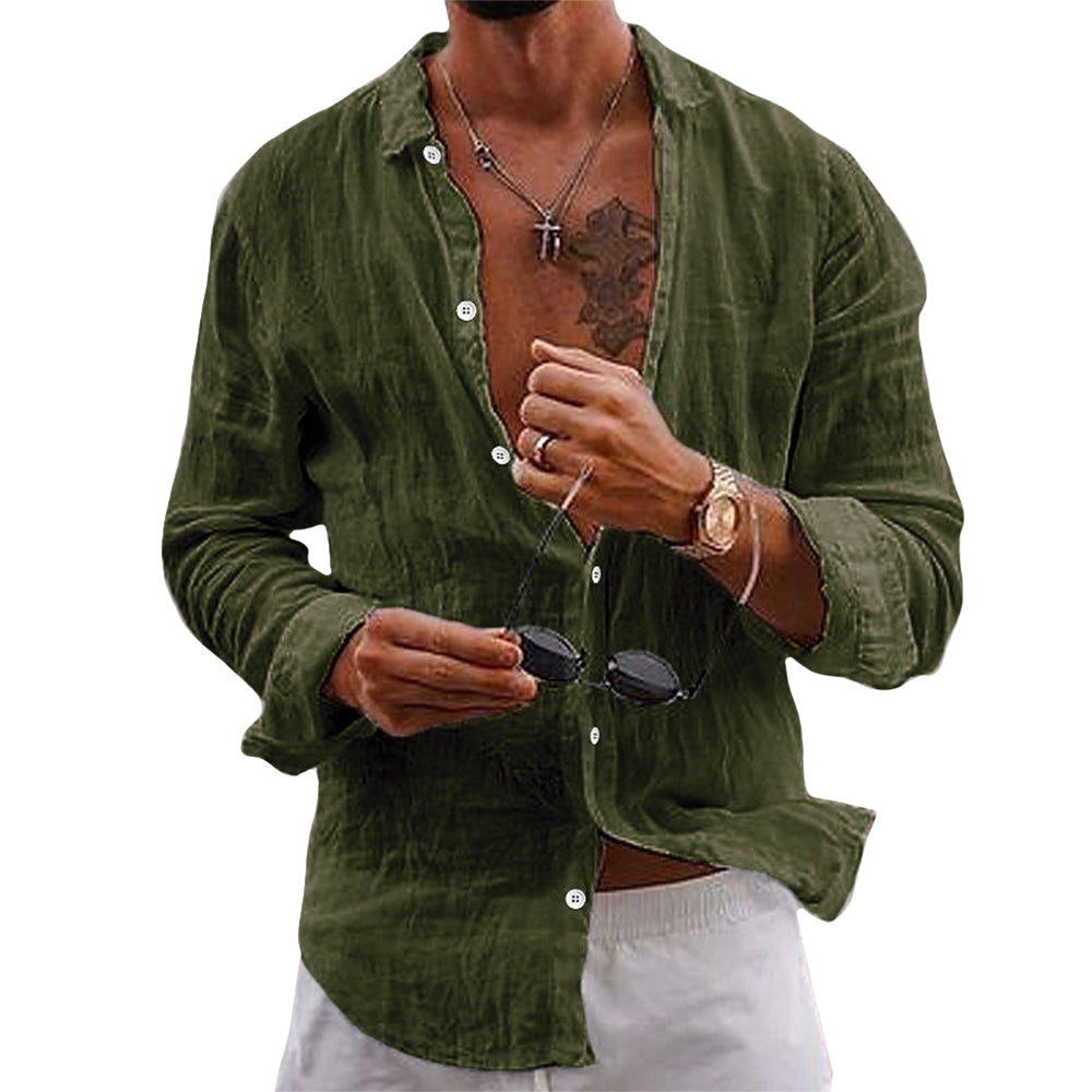 Anderson Linen Shirt, Buy One Get One Free for $32 (Limited Time Offer).